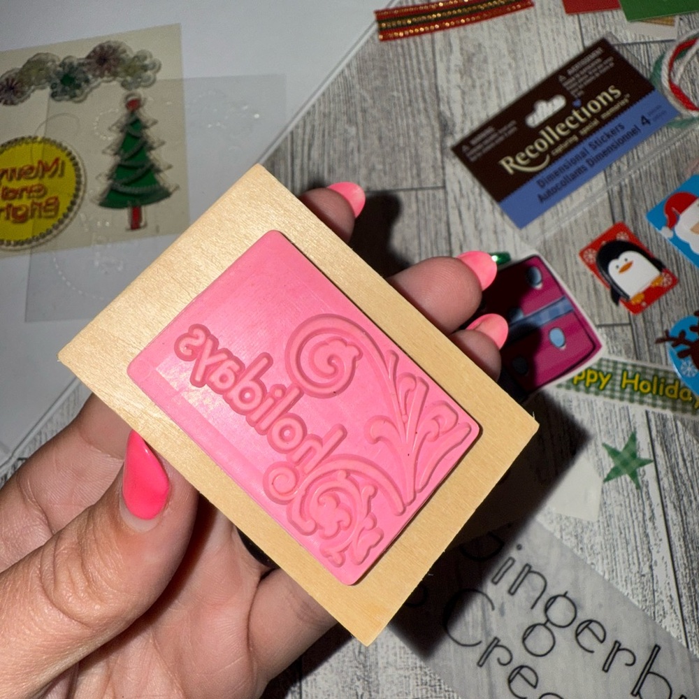 Junk Journal Ephemera Christmas Theme over 100 PIECES- includes a new blank book - Picture 13 of 15
